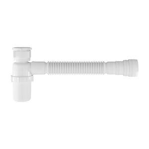 Sifão Sanfonado Extensível Astra Ssuc Com Copo 49cm Branco Universal