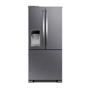Geladeira Brastemp Frost Free French Door água E Gelo Na Porta 515 Litros Inox BRH85AK