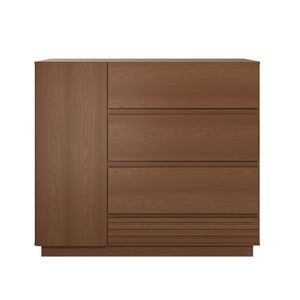 Cômoda Sapateira 1 Porta 4 Gavetas Samambaia Cabecasa Madeiramadeira Freijó