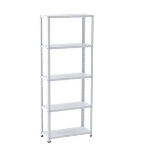 Estante Com Estrutura Metalica Armazenagem Pre Mold 2000mm S-ref Epl-5a-vu Branco