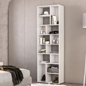 Estante Para Livros 14 Nichos Dallas Branco