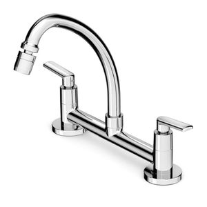 Misturador Para Cozinha De Mesa Bica Móvel Com Arejador Articulado Smart - N Cromado