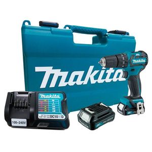 Parafusadeira Furadeira Impacto 10mm Sem Fio 12v Com 2 Baterias Carregador Maleta Hp332dwye Makita