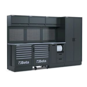 Conjunto De Móveis Oficina Com Bancada Painel Rsc50 F Beta