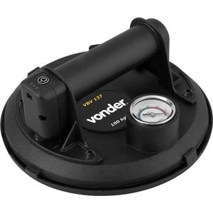 Ventosa Simples 200mm 100kg Bateria 3,7v Com Bomba De Vácuo Vbv137 Vonder