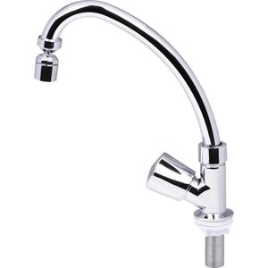 Torneira Para Cozinha Bica Móvel Mesa Abs Cromado Abertura Rápida C50 Liege