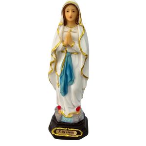 Imagem De Nossa Senhora De Lourdes Em Resina 19.50cm