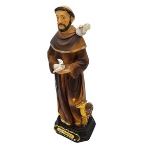 Imagem São Francisco Em Resina 20cm