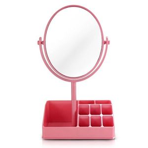 Espelho De Mesa Com Divisórias Jacki Design Rosa