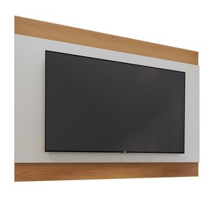 Painel Nilo Off White Matte Freijó Para Tv Até 75 Colibri Off White Matte Freijó