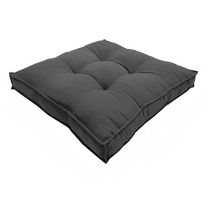 Almofada Futon Decoração 50x50 Cm Vários Modelos Cinza Escuro