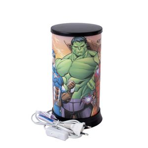 Luminária De Mesa Hug Marvel Vingadores Heróis 24cm Modelos Personagens Cor