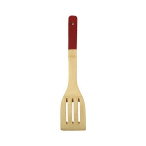 Espátula Vazada Bambu 30x6cm Ck3484 Vermelho Clink