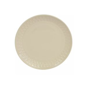 Prato De Cerâmica Sobremesa Arizona Bege 1 Peça Dolce D1019 Home Bege