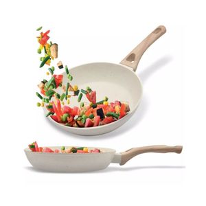 Frigideira 20cm D1456 Antiaderente Revestimento Cerâmico Creme Dolce Home
