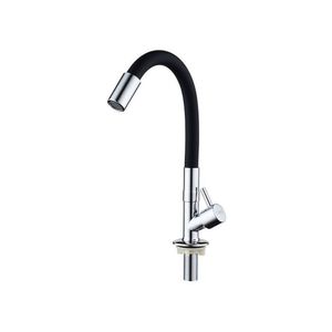Kit 3 Torneiras Bancada Flexivel Em Metal Preto