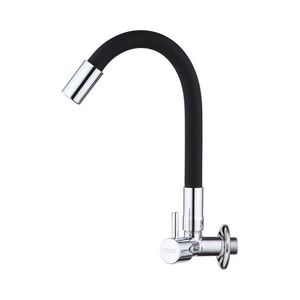 Kit 2 Torneira Cozinhas Parede Gourmet Flexível Luxo Preto