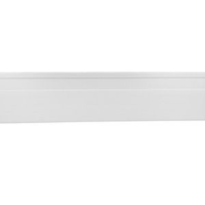Kit Com 10 Barras Rodapé De Pvc 10cm X 15mm X 2,40m Master Bariri 24m Branco