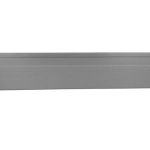 Kit Com 5 Barras Rodapé De Pvc 10cm X 15mm X 2,40m Master Bariri 12m Cinza