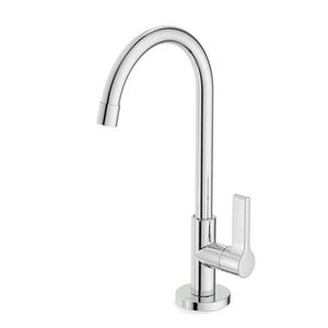 Kit Com 2 Torneira Para Lavatório De Mesa Bica Alta Lix Cromado Cromado