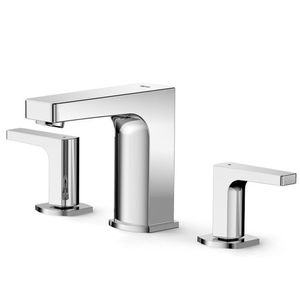 Kit Com 2 Torneira Misturador Para Banheiro De Mesa Bica Alta Com Válvula De Escoamento Escuadra Cromado