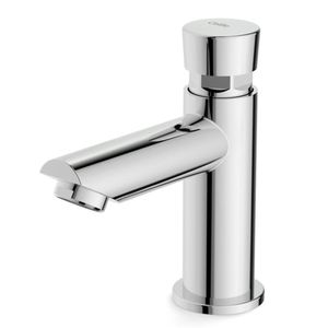 Kit Com 3 Torneira Para Banheiro De Mesa Bica Baixa Fechamento Automático Ecopress Celite Cromado
