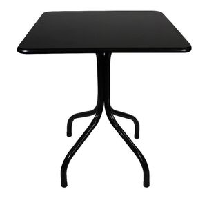 Mesa Moema 70x70 Preta Base Preta