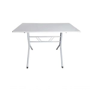 Mesa Moema 120x70 Branca Base Branca