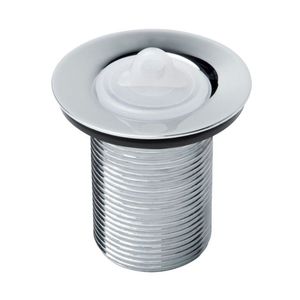 Válvula De Escoamento Para Tanque 1.1/4 Sem Ladrão Com Tampa Plástica Complementos Cromado