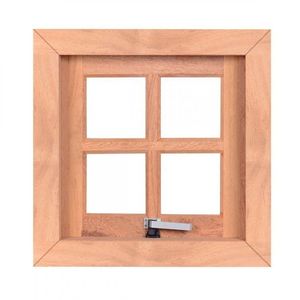 Kit Com 2 Vitrôs Maxim Ar Quadriculado 60cmx60cmx12cm Ve901 Esel Natural