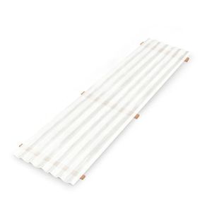 Kit Com 15 Telha Polipropileno 2,13 Cm X 0,50 Cm Branco