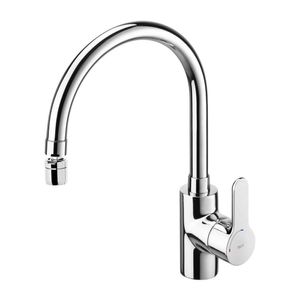 Monocomando Para Cozinha De Mesa Bica Alta Com Arejador Articulado L20 Cromado