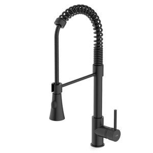 Kit Com 2 Monocomando De Mesa Para Cozinha Bica Extraível 2 Funções Gourmet Celite Preto Matte