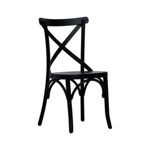 Cadeira Xisto Madeira Maciça 90cm X 50cm X 46,5cm Preto