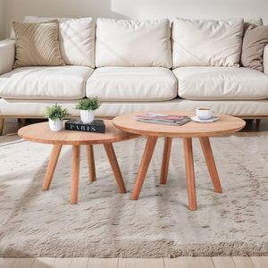 Mesa De Centro Sabrina 30cm X 60cm Natural