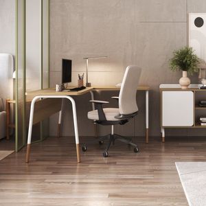 Mesa Escrivaninha Estação De Trabalho Em L 120cm Organico Home Office Flexus Hanover Branco