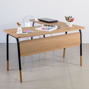 Mesa Escrivaninha Estação De Trabalho Em L 136cm Organico Home Office Flexus Hanover Preto