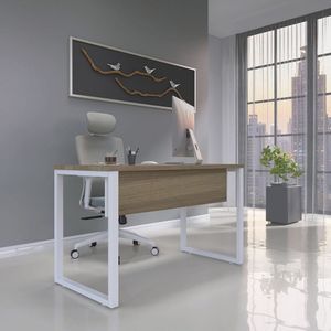 Mesa Madeira 134x60cm M134-60p25tub Natural Branco