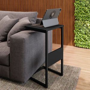 Mesa Lateral Material Principal Aço Preto