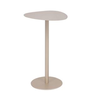 Mesa Lateral Wing Baixa Organica 39x34cm Decoração Moderna Champanhe