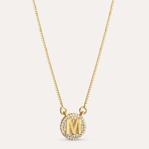 Colar Medalha Letra Cravejado Folheado A Ouro 18k Letras X