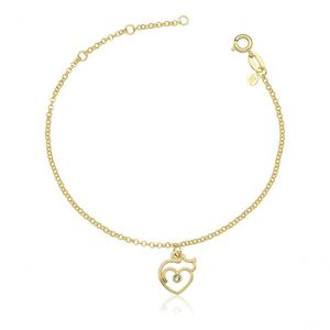 Pulseira Amor De Gato Revestida Em Ouro Comprimento 20 Cm Diâmetro 20 Cm