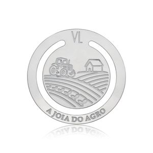 Marcador De Páginas Trator Em Aço Inox