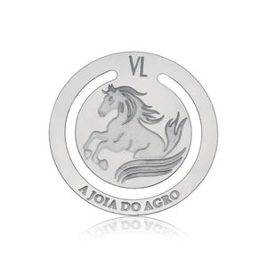 Marcador De Páginas Cavalo Empinando Em Aço Inox