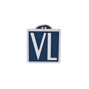 Botton/ Broche Vl Com Revestimento Prateado