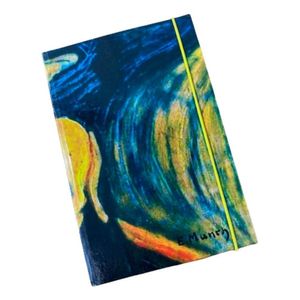Caderno Sketchbook Grande Capa O Grito Edvard Munch 21x14cm Miolo Com Pauta Para Escrever