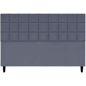 Cabeceira Decorativa Florem Para Cama De King 195 Cm Cinza, Suede