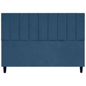 Cabeceira Decorativa Elen Para Cama King 195 Cm Suede Azul-marinho, Suede