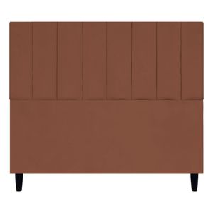 Cabeceira Decorativa Elen Para Cama De Casal 140 Cm Suede Terracota, Suede