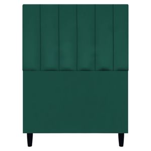 Cabeceira Decorativa Elen Para Cama De Solteiro 90cm Suede Verde, Suede